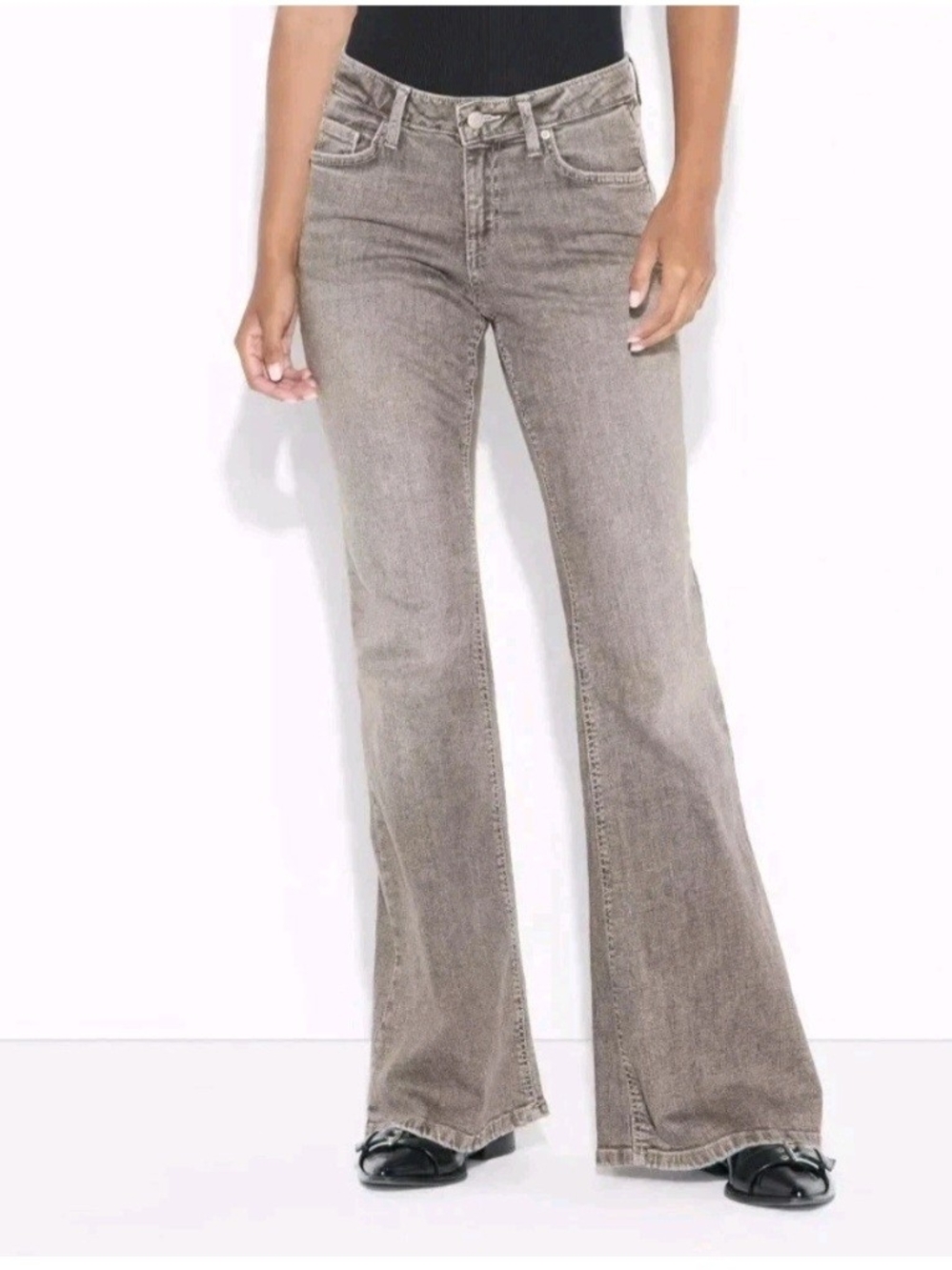 wild fable Gray Wash High-Rise Flare Jeans